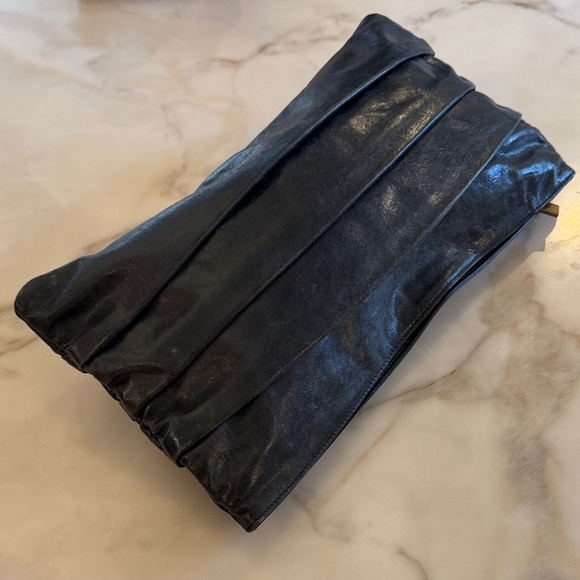 HOBO Slate Distressed Leather Clutch - Picture 2 of 3